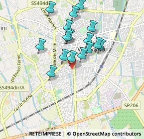 Mappa Via Alfredo Catalani, 27029 Vigevano PV, Italia (0.80375)