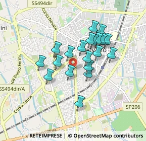 Mappa Via Alfredo Catalani, 27029 Vigevano PV, Italia (0.699)