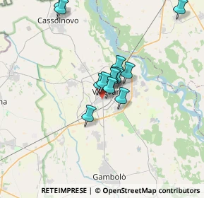 Mappa Via Alfredo Catalani, 27029 Vigevano PV, Italia (2.62308)