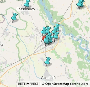 Mappa Via Alfredo Catalani, 27029 Vigevano PV, Italia (3.17143)