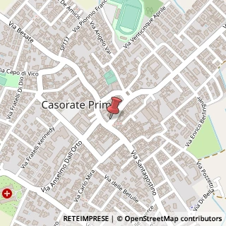 Mappa Piazza Contardi, 1, 27022 Casorate Primo, Pavia (Lombardia)