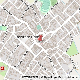 Mappa Piazza Contardi, 1, 27022 Casorate Primo PV, Italia, 27022 Casorate Primo, Pavia (Lombardia)