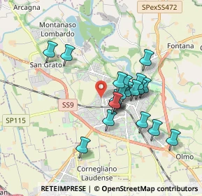 Mappa Piazza XXV Aprile, 26900 Lodi LO, Italia (1.4595)