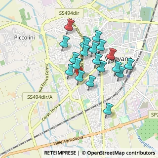 Mappa Via Rosolino Pilo, 27029 Vigevano PV, Italia (0.7305)