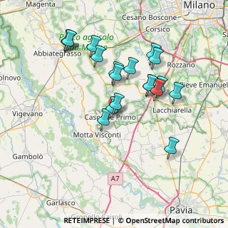 Mappa Via G. di Vittorio, 27022 Casorate Primo PV, Italia (6.98632)