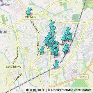 Mappa Viale Alessandro Manzoni, 27029 Vigevano PV, Italia (0.6495)
