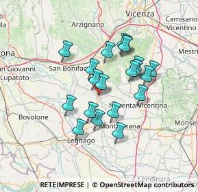 Mappa Via San Giovanni Degli Umiliati, 37044 Cologna veneta VR, Italia (11.4155)