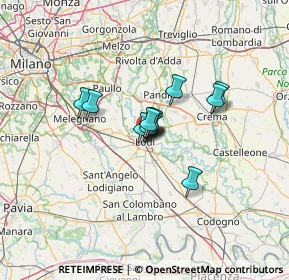 Mappa Via Magenta, 26900 Lodi LO, Italia (7.29083)