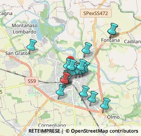 Mappa Via Magenta, 26900 Lodi LO, Italia (1.369)