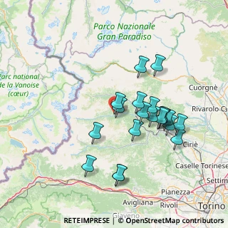 Mappa Via Pian del Tetto, 10070 Ala di Stura TO, Italia (13.5875)