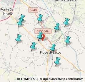 Mappa Via Pilastri, 35020 Sant'Angelo di Piove di Sacco PD, Italia (3.78636)