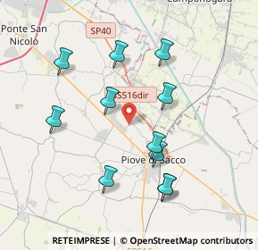 Mappa Via Pilastri, 35020 Sant'Angelo di Piove di Sacco PD, Italia (3.72636)
