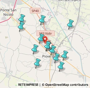 Mappa Via Pilastri, 35020 Sant'Angelo di Piove di Sacco PD, Italia (3.42385)