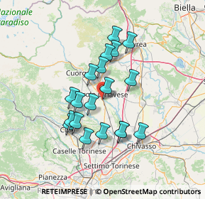 Mappa Corso Re Arduino, 10086 Rivarolo Canavese TO, Italia (11.59895)