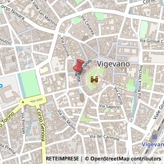 Mappa Via del Popolo, 15, 27029 Vigevano, Pavia (Lombardia)