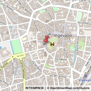 Mappa Via del Popolo, 28, 27029 Vigevano, Pavia (Lombardia)