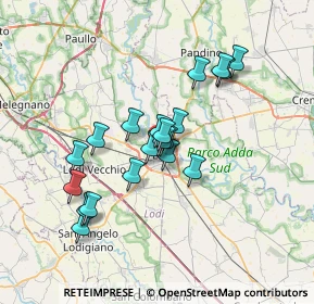 Mappa Via D'Azeglio Massimo, 26900 Lodi LO, Italia (5.6505)