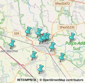 Mappa Via D'Azeglio Massimo, 26900 Lodi LO, Italia (3.09364)