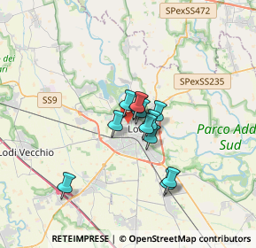Mappa Via D'Azeglio Massimo, 26900 Lodi LO, Italia (2.11417)
