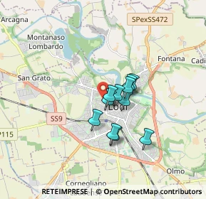 Mappa Via D'Azeglio Massimo, 26900 Lodi LO, Italia (1.10091)