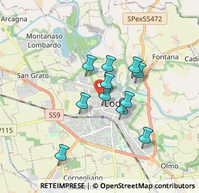 Mappa Via D'Azeglio Massimo, 26900 Lodi LO, Italia (1.30818)