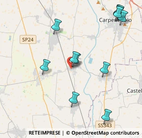 Mappa 25010 Visano BS, Italia (4.87167)