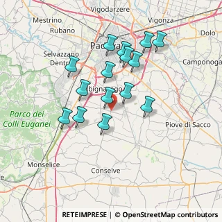 Mappa Via San Mariano, 35020 Casalserugo PD, Italia (6.37133)