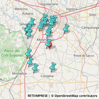 Mappa Via San Mariano, 35020 Casalserugo PD, Italia (7.8355)