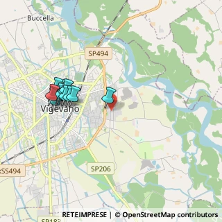 Mappa Via Emilio Morosini, 27029 Vigevano PV, Italia (1.86636)