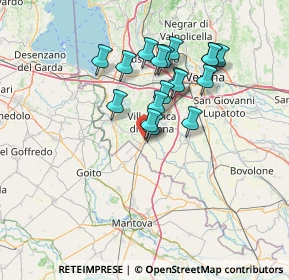 Mappa Via Artigianato, 37060 Mozzecane VR, Italia (11.88111)