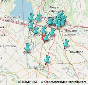 Mappa Via Artigianato, 37060 Mozzecane VR, Italia (12.9435)