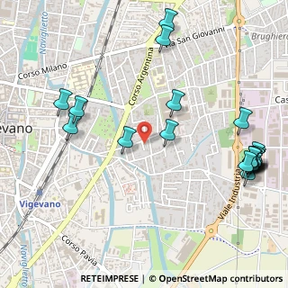 Mappa Via Oslavia, 27029 Vigevano PV, Italia (0.6775)