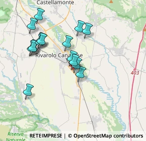 Mappa SS 460 di Ceresole, 10086 Rivarolo Canavese TO, Italia (3.58375)