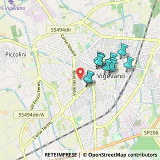 Mappa Via Ambrogio Raffele, 27029 Vigevano PV, Italia (0.69909)
