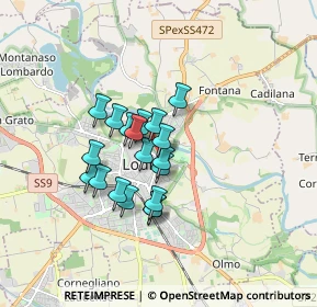Mappa Via Padre Giulio Granata, 26900 Lodi LO, Italia (1.22579)