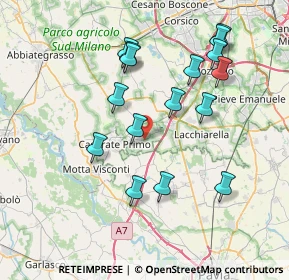 Mappa Piazza Quattro Novembre, 20080 Vernate MI, Italia (7.53875)