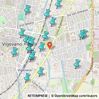 Mappa Via Giacomo Matteotti, 27029 Vigevano PV, Italia (0.598)