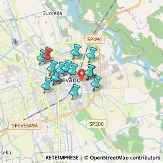 Mappa Via Giacomo Matteotti, 27029 Vigevano PV, Italia (1.25867)
