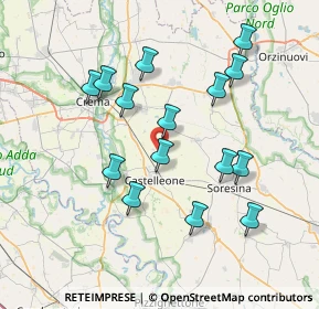 Mappa Via Maltraversa, 26012 Castelleone CR, Italia (7.22333)