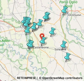Mappa Via Maltraversa, 26012 Castelleone CR, Italia (6.93722)