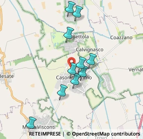 Mappa Via Don Colzani, 27022 Casorate primo PV, Italia (1.86273)