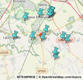 Mappa Via Ticinello, 27010 Siziano PV, Italia (3.89438)