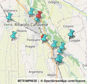 Mappa Via Angelo Manzone, 10086 Rivarolo Canavese TO, Italia (2.07692)