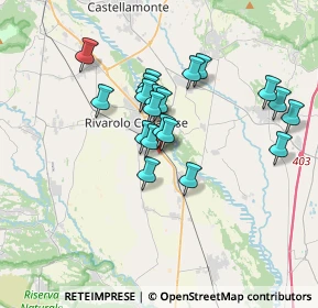 Mappa Via Angelo Manzone, 10086 Rivarolo Canavese TO, Italia (2.879)