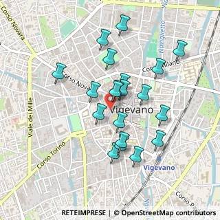Mappa Via del Popolo, 27029 Vigevano PV, Italia (0.4075)