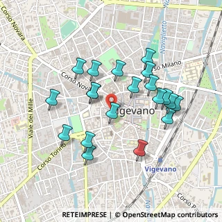 Mappa Via Felice Cavallotti, 27029 Vigevano PV, Italia (0.431)