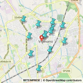 Mappa Via del Popolo, 27029 Vigevano PV, Italia (0.84538)
