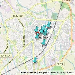 Mappa Via del Popolo, 27029 Vigevano PV, Italia (0.51667)