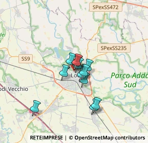Mappa Corso Ettore Archinti, 26900 Lodi LO, Italia (2.06083)