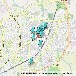Mappa Via XX settembre, 27029 Vigevano PV, Italia (0.44667)